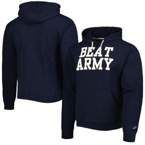 NWT League Unisex Black Graphic Hoodie NCAA Beat Army Sweatshirt- Size Large